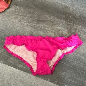 Smart Sexy Women’s Pink Ruffled Swim Bottoms- Never Worn